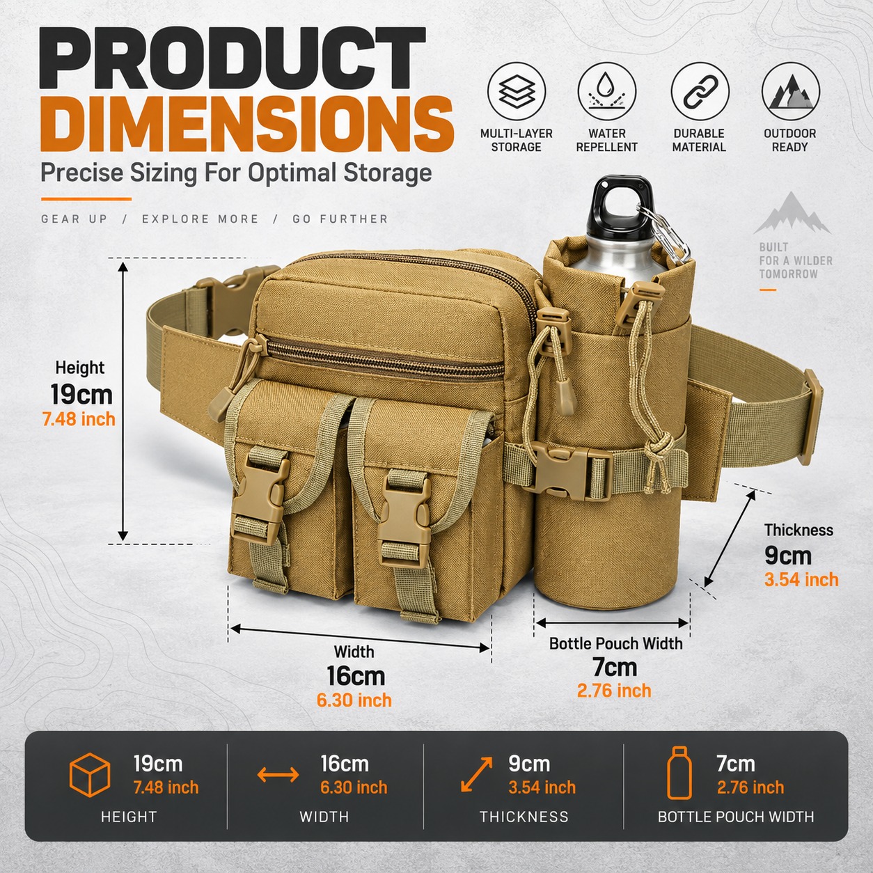 Multifunctional Tactical Fanny - Hiking Backpack Waterproof 评论和价格